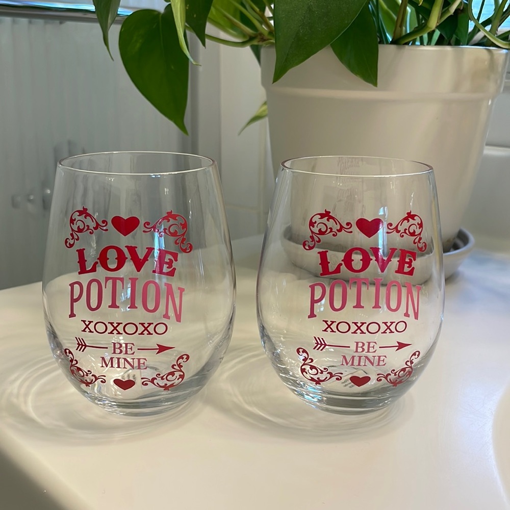 New !Couples glass set